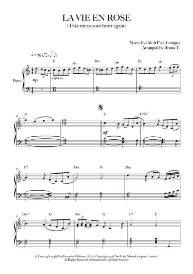 Take Me To Your Heart Again (arr. Bruna T.)