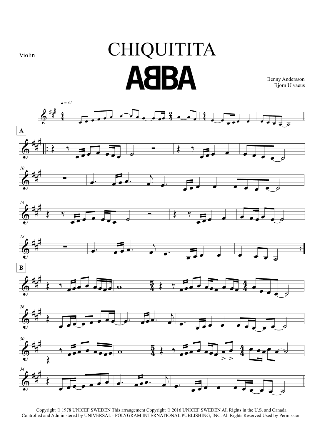 Chiquitita (arr. Leo Silva)