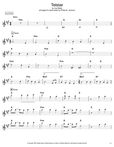 Telstar (arr. Philip Jackson)