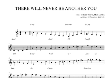 There Will Never Be Another You (arr. Anderson Quevedo)