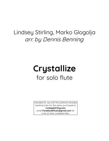 Crystallize (arr. Dennis Benning)