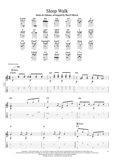 Sleepwalk (instrumental Version) (arr. Daryl Shawn)