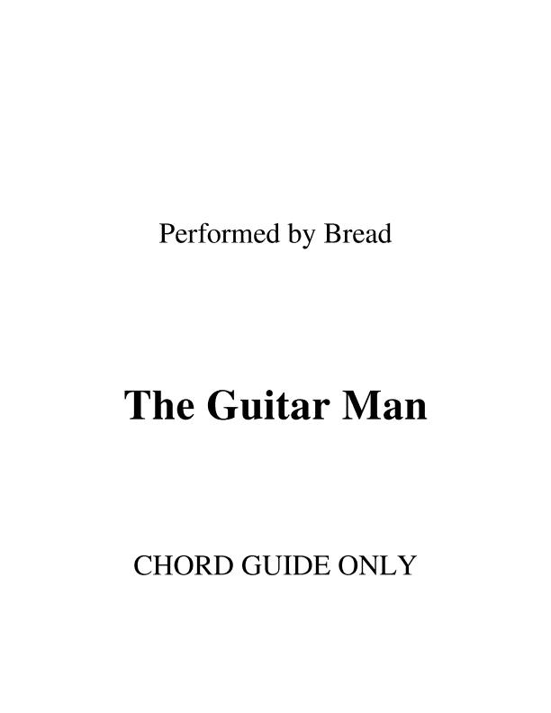 The Guitar Man (arr. RWM)