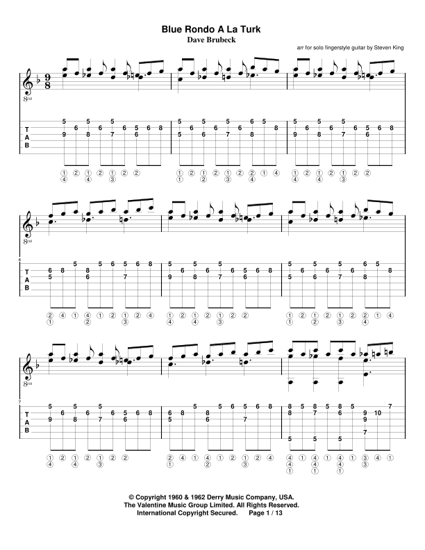 Blue Rondo A La Turk (arr. Steven King)