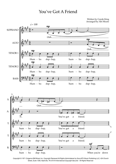 You've Got A Friend (arr. Abi Moore)