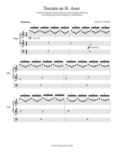 Toccata for Organ on St. Anne (O God, Our Help in Ages Past)
