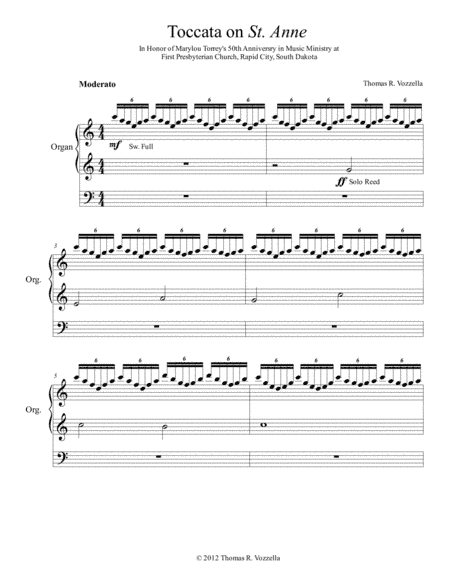 Toccata for Organ on St. Anne (O God, Our Help in Ages Past)