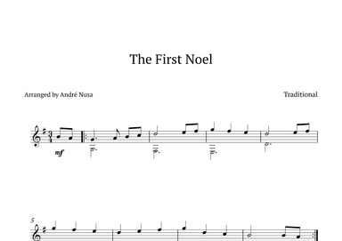 The First Noel (arr. André Nusa)