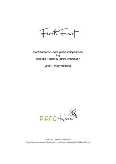 First Frost - by Piano Hive