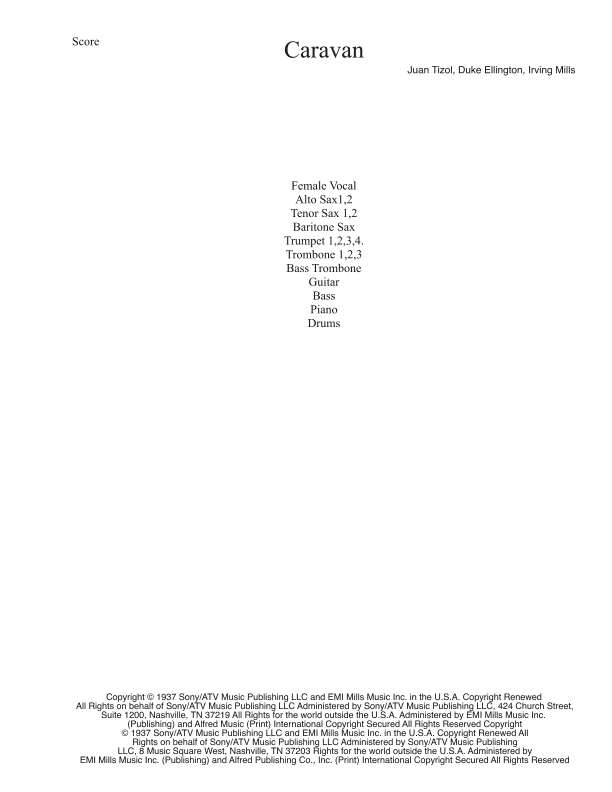 Caravan (arr. Mark McCarron)