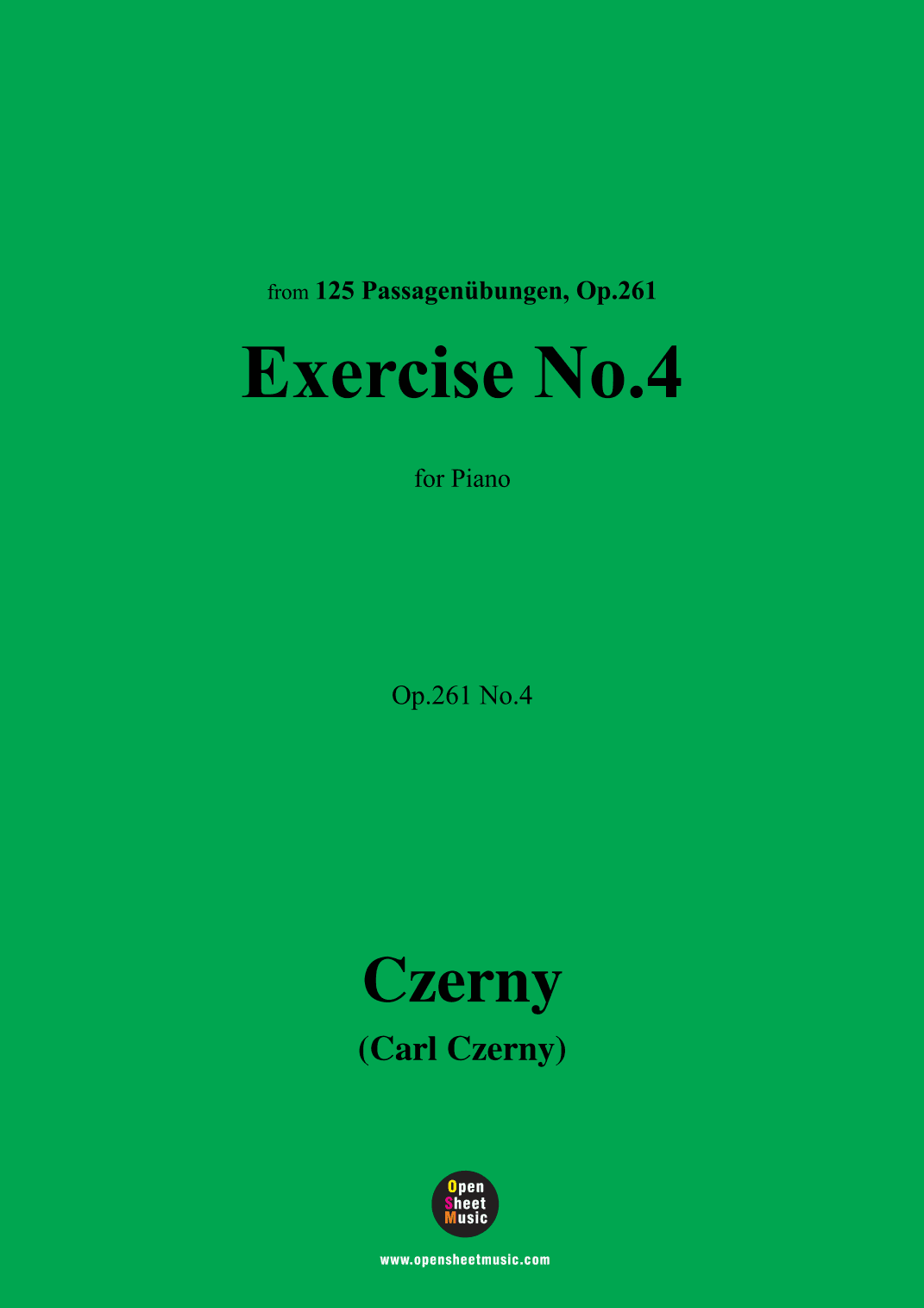 C. Czerny-Exercise No.4,Op.261 No.4 (arr. OSM Press)
