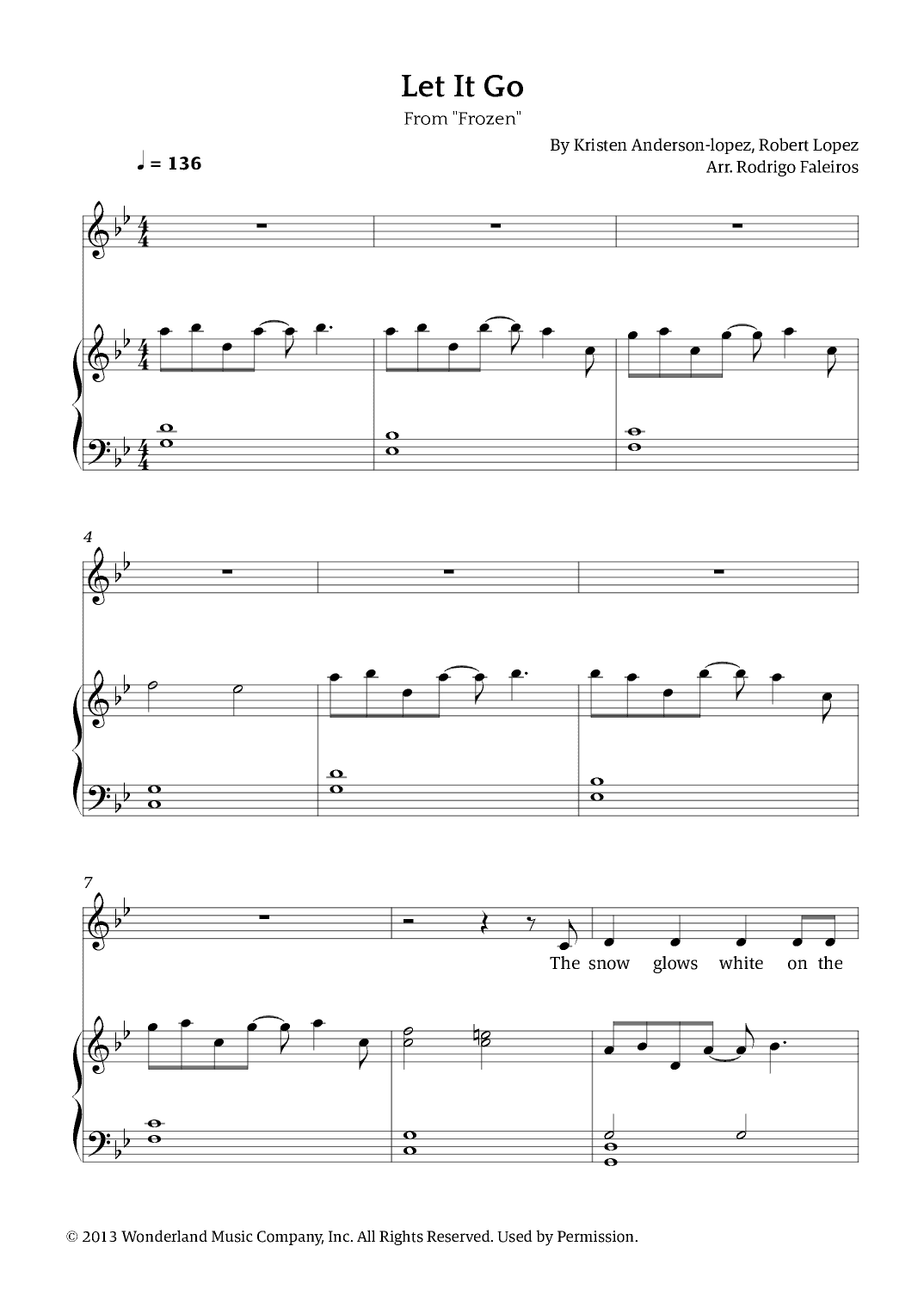 Let It Go (arr. Rodrigo Faleiros)