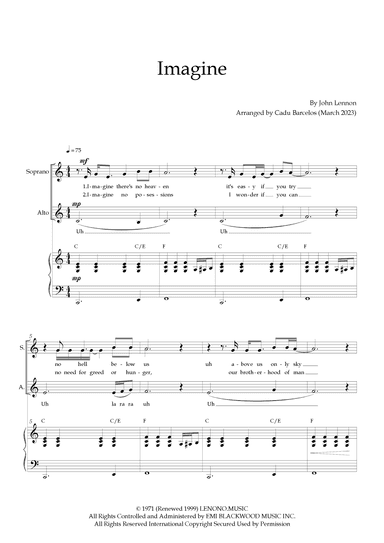 Imagine (arr. Cadu Barcelos)
