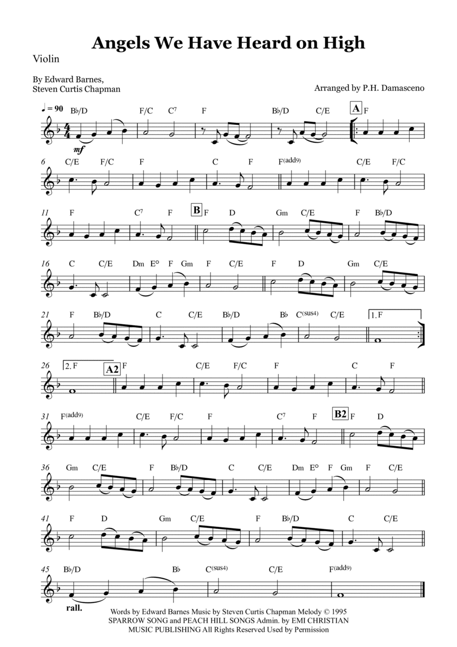 Angels We Have Heard On High (arr. P.H. Damasceno)