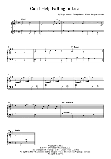 Can't Help Falling In Love (arr. Anderson Branco)