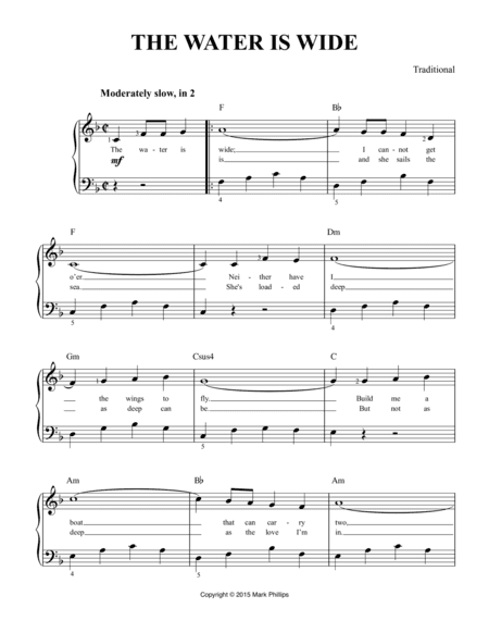 The Water Is Wide (arr. Mark Phillips)