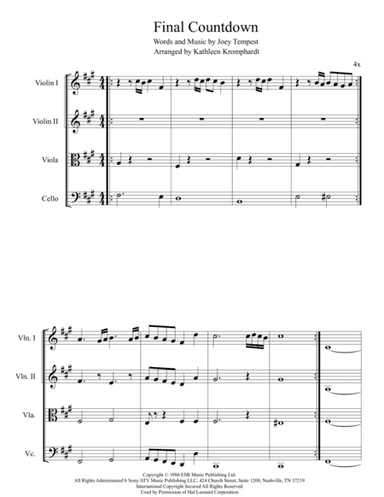 Final Countdown (arr. Kathleen Kromphardt)