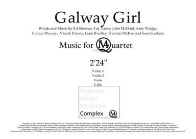 Galway Girl (arr. Music4Quartet)
