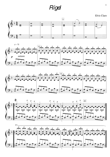 Rígel by Elvis Claro | brilliant Piano Song | Original Version
