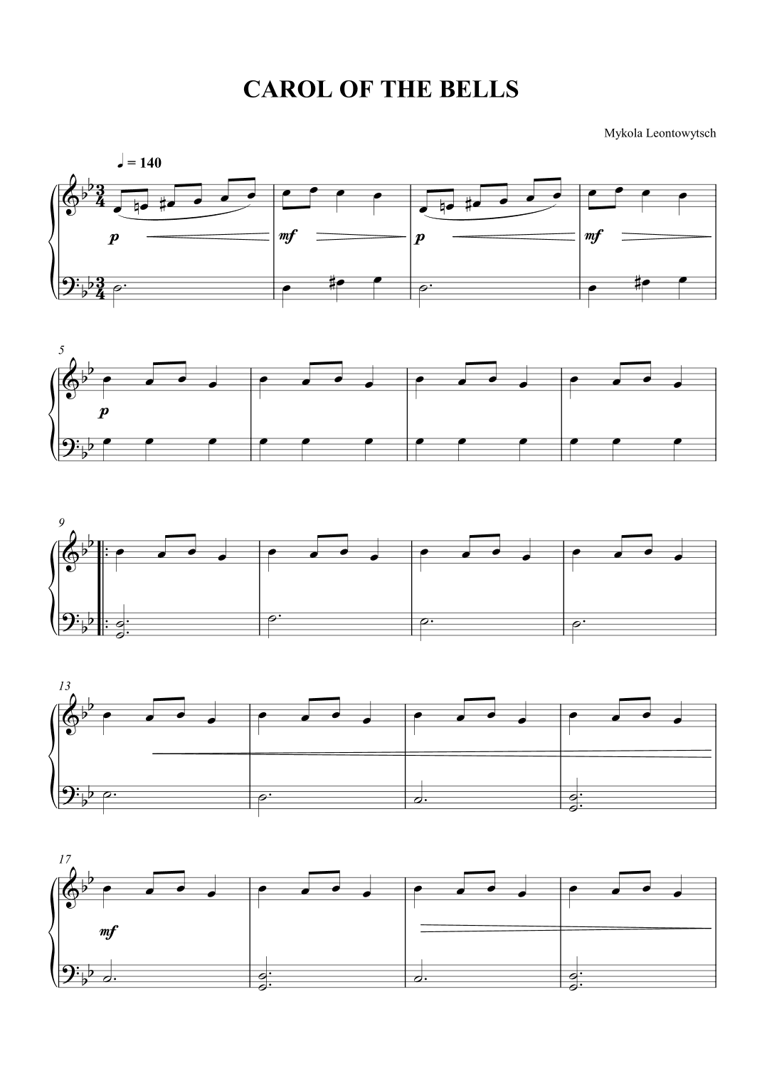 Carol of the Bells (arr. SCMusic)
