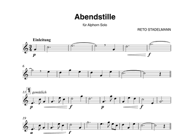 Abendstille (Alphorn Solo)
