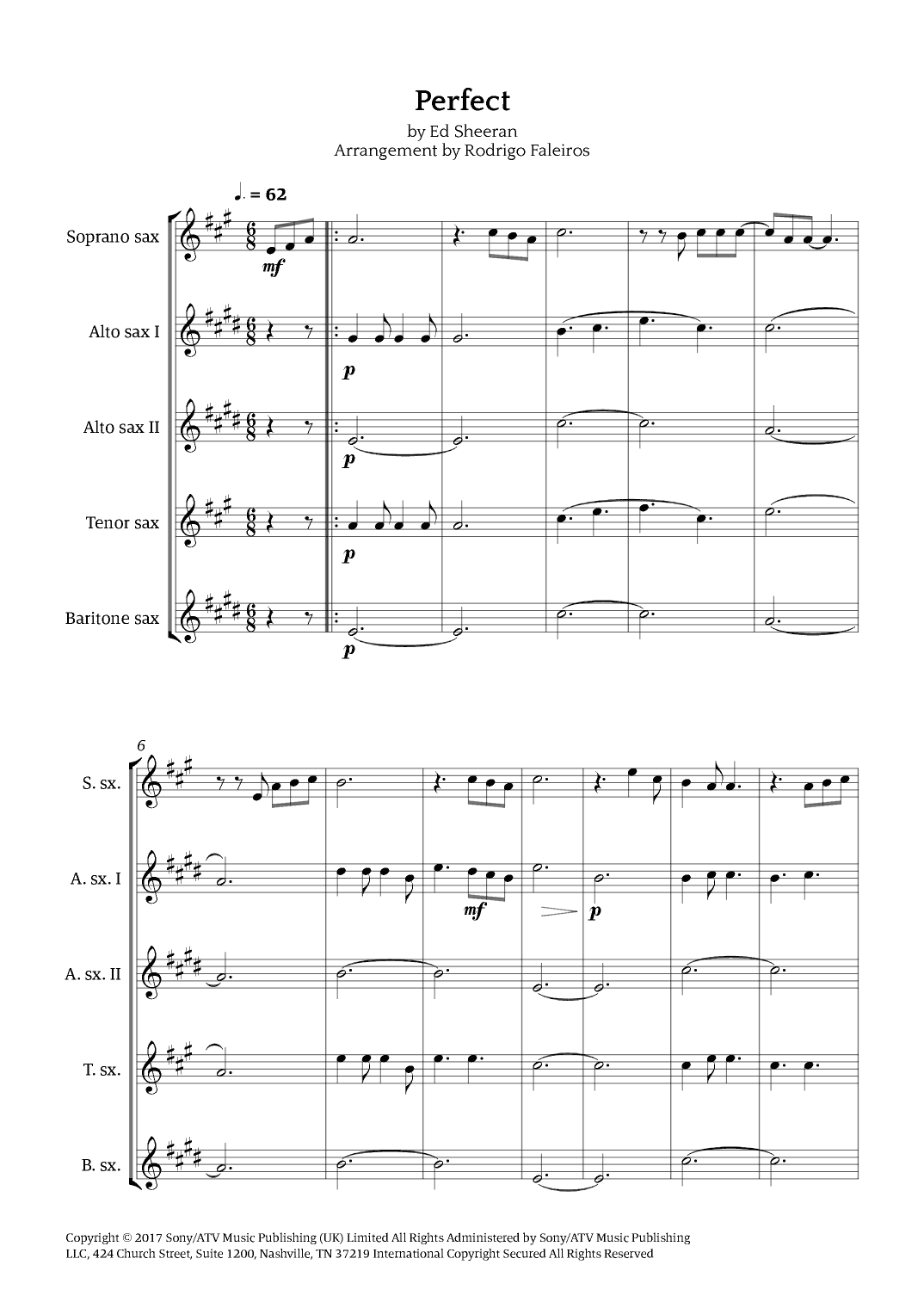 Perfect (arr. Rodrigo Faleiros)