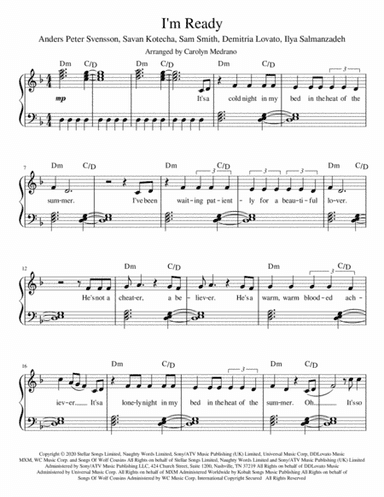 I'm Ready (arr. Carolyn Medrano)