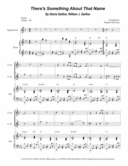 There's Something About That Name (arr. Stephen DeCesare)