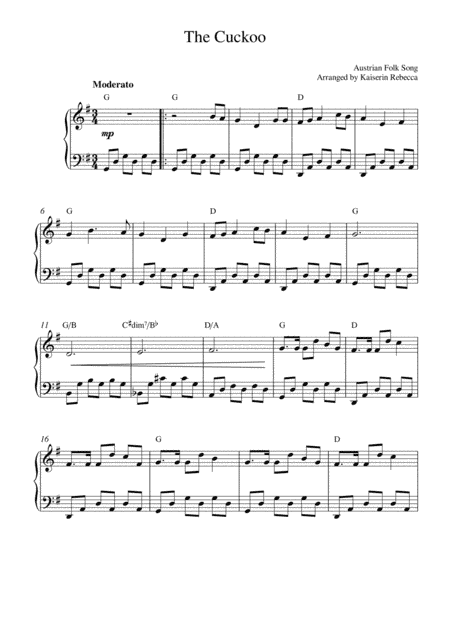 The Cuckoo (arr. Kaiserin Rebecca)