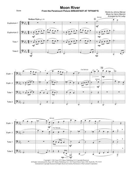 Moon River (arr. Art Leiby)