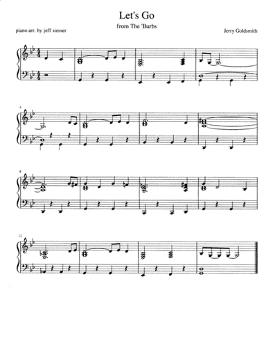 Let's Go Theme (arr. jeff siesser)