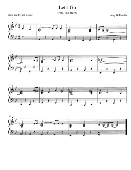 Let's Go Theme (arr. jeff siesser)