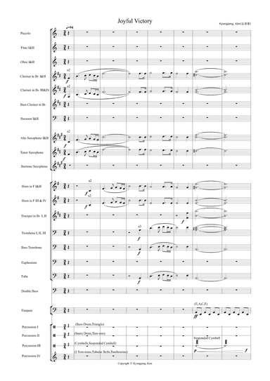 JOYFUL VICTORY  for Symphonic Band