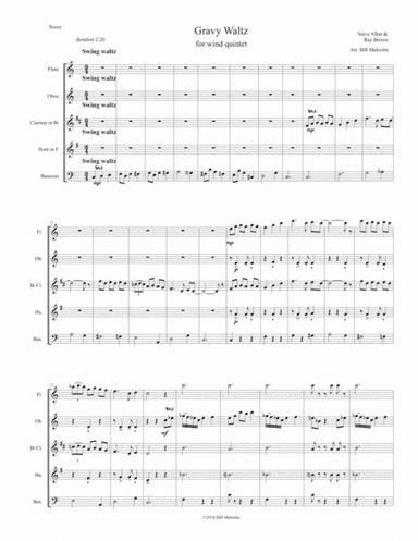 Gravy Waltz (arr. Bill Malcolm)