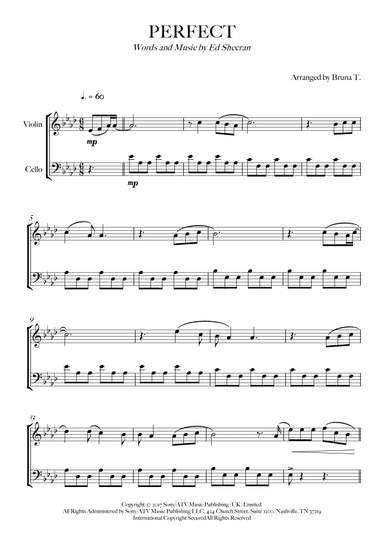 Perfect (arr. Bruna T.)