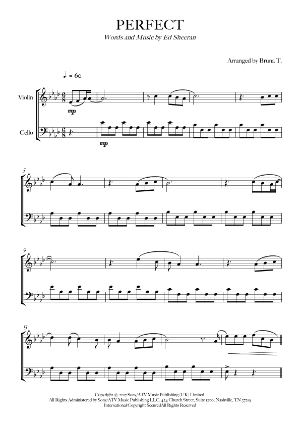 Perfect (arr. Bruna T.)