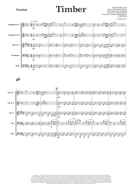 Timber (arr. Blechmaxx)