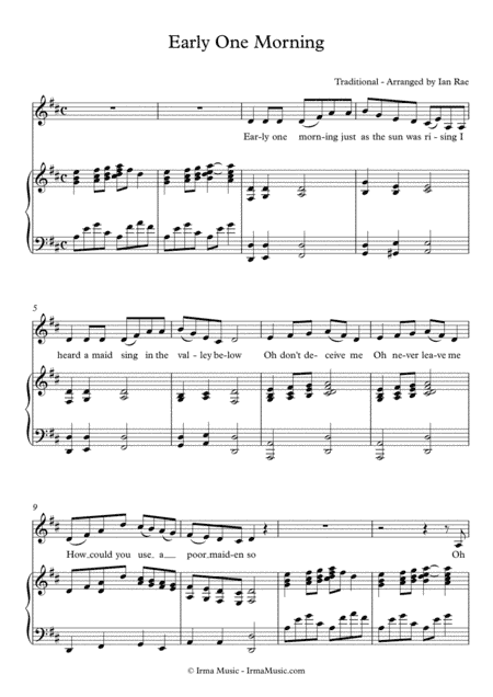 Early One Morning (arr. Ian Rae)