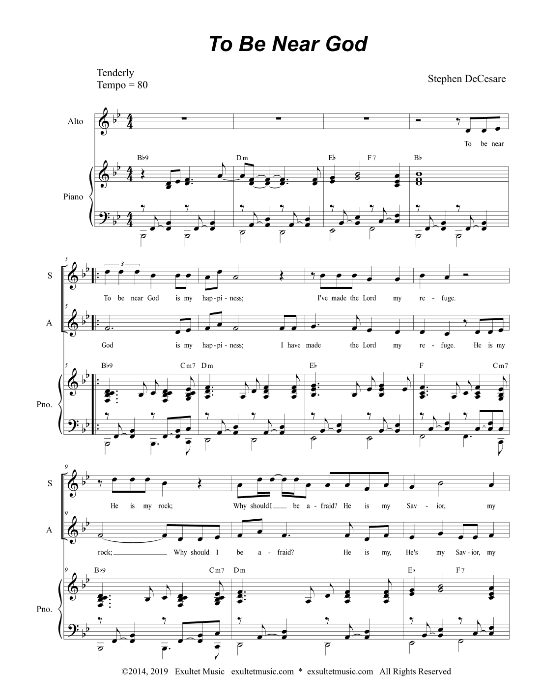 To Be Near God (2-part choir - (SA)