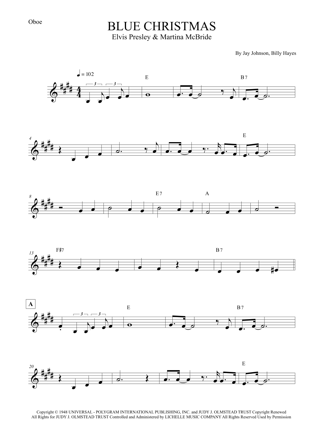 Blue Christmas (arr. Leo Silva)