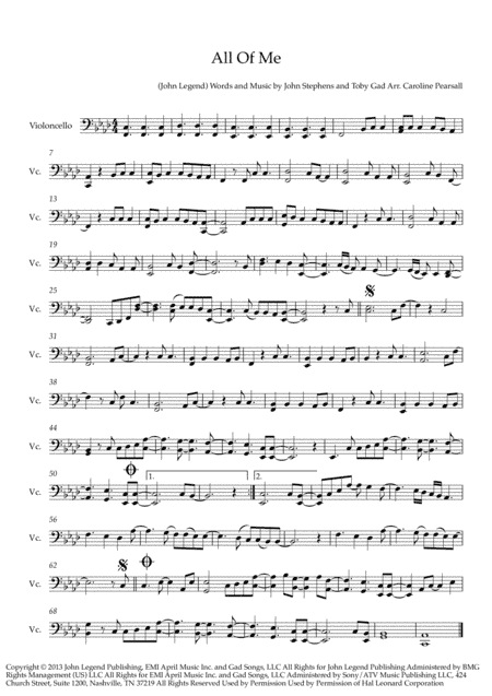All Of Me (arr. Caroline Pearsall)