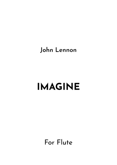 Imagine (arr. Jireh J.)