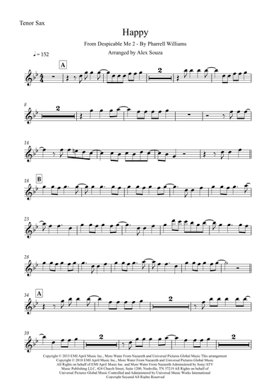 Happy (arr. Alex Souza)