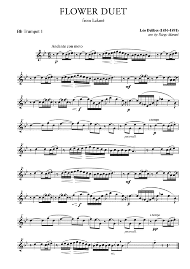 Flower Duet for Brass Quintet (arr. Diego Marani)