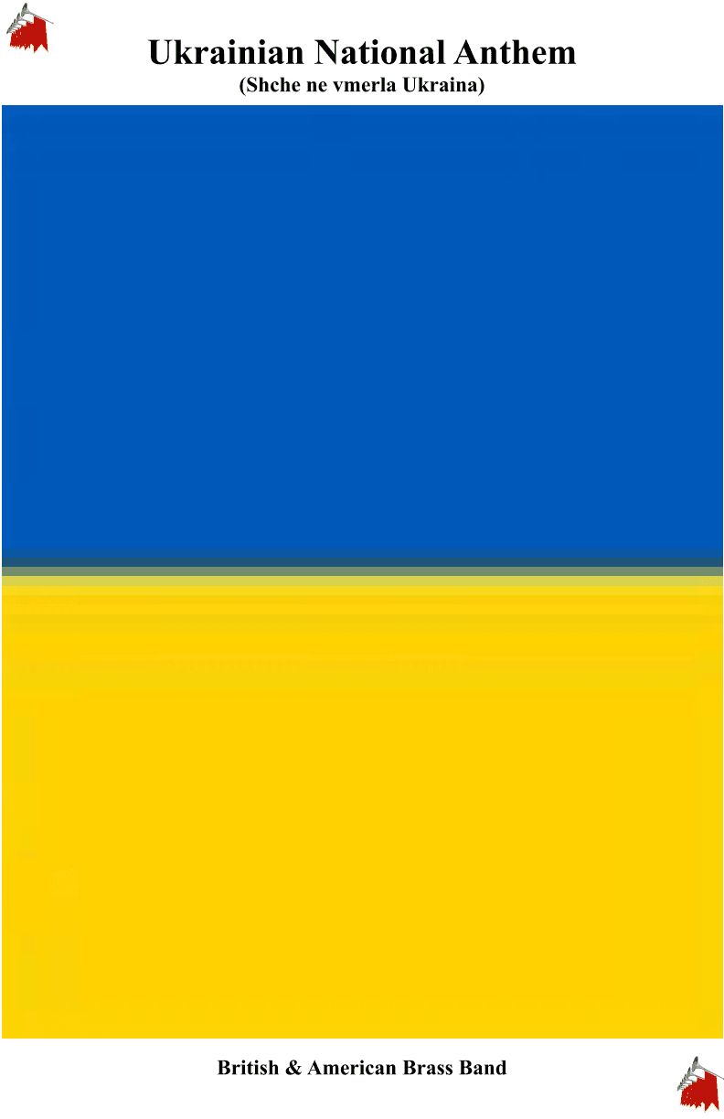 Ukrainian National Anthem for British/American Brass Band MFAO World National Anthem Series (arr. Keith Terrett)