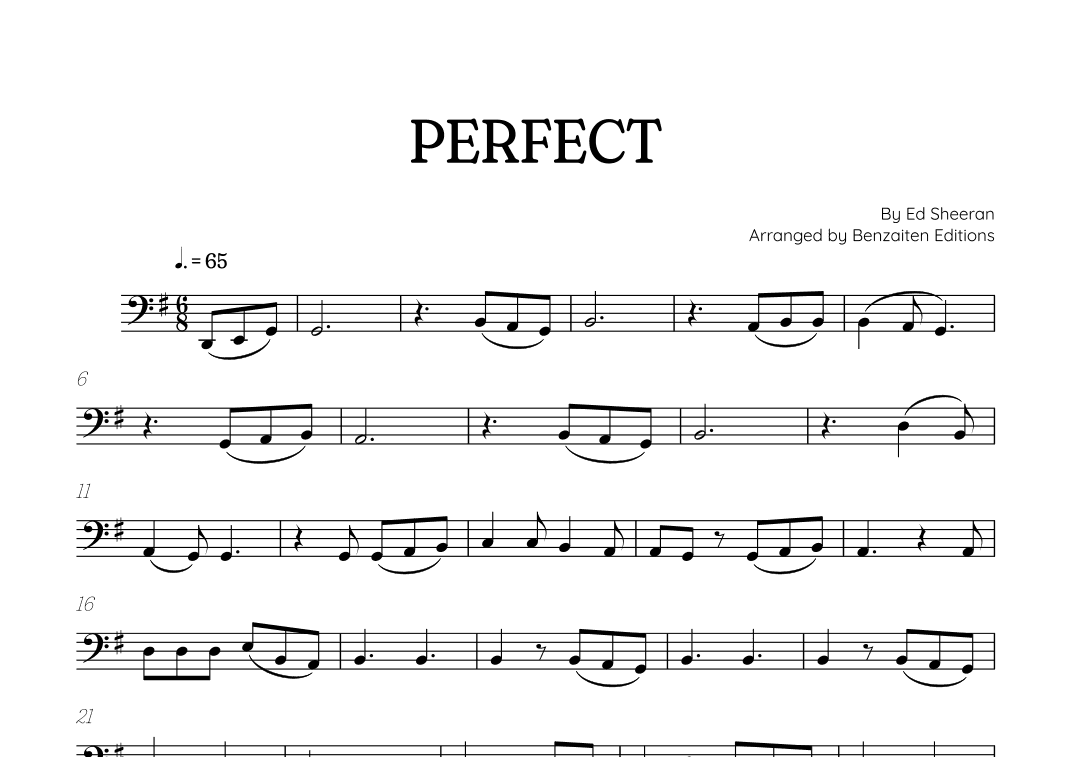 Perfect (arr. Benzaiten Editions)