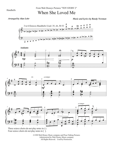 When She Loved Me (arr. Alan Lohr)