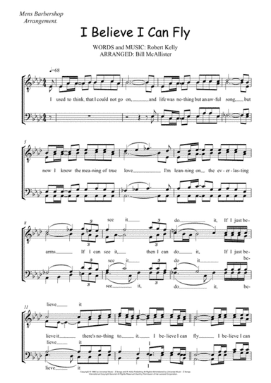 I Believe I Can Fly (arr. Bill McAllister)