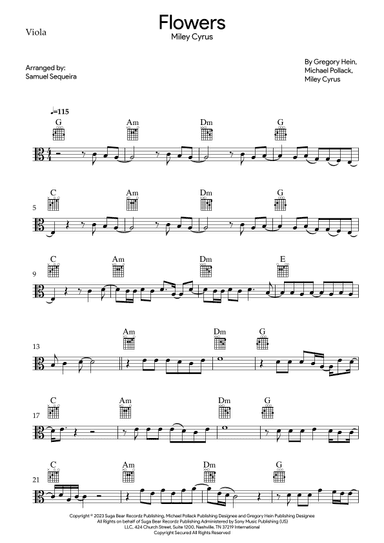 Flowers (arr. Samuel Sequeira)