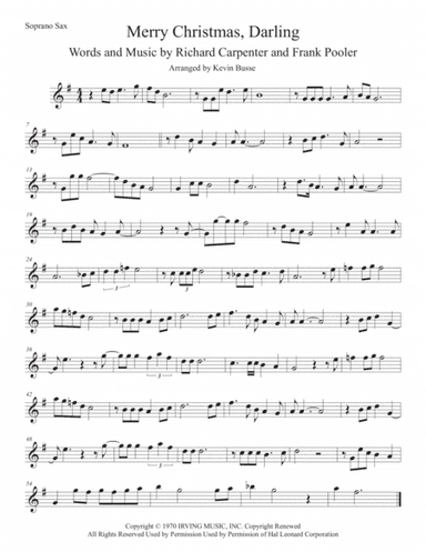 Merry Christmas, Darling (arr. Kevin Busse)